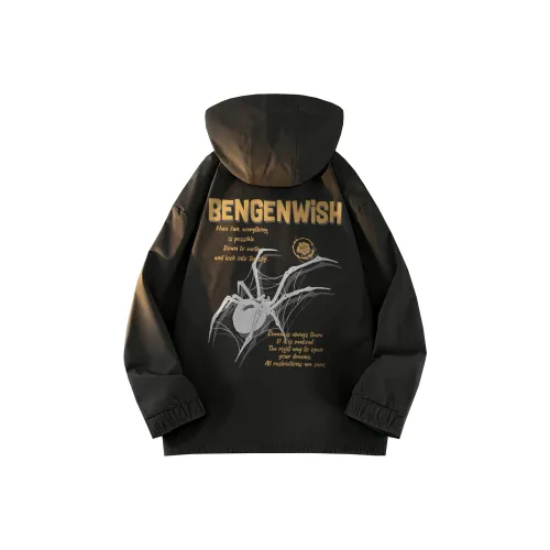 BENGEN Jackets Coats Unisex Black