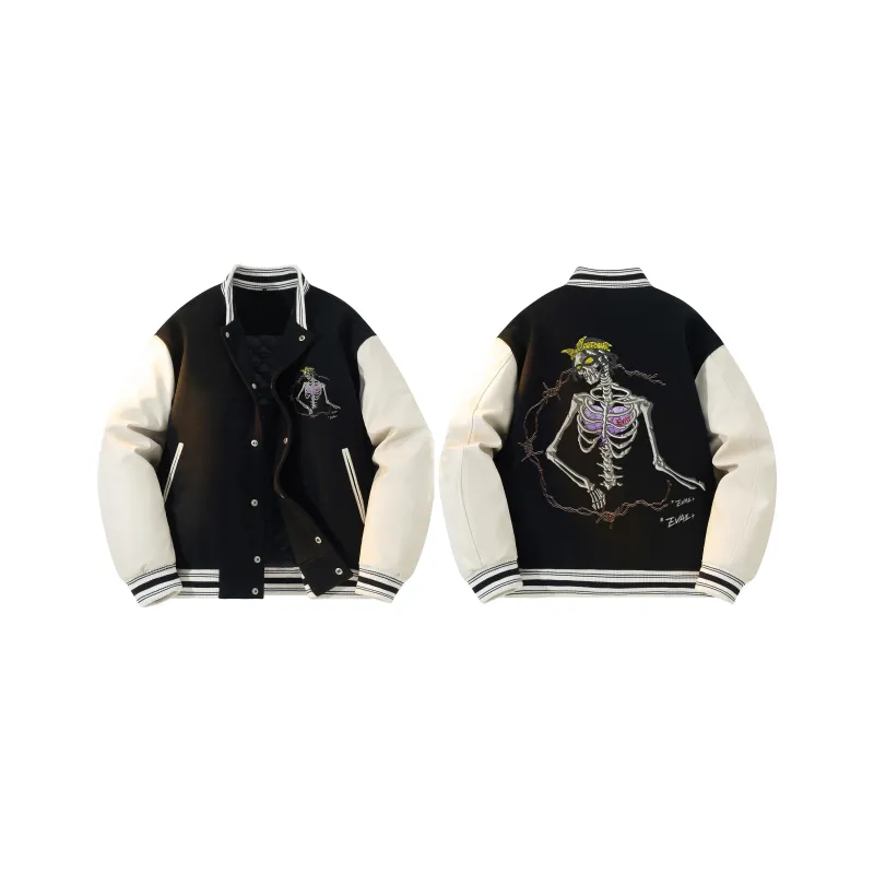 *EVAE+MOB Dreadlocks Series Baseball Jacket Unisex-7