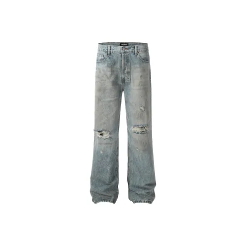 GBXM Jeans Unisex Dirty Old Blue