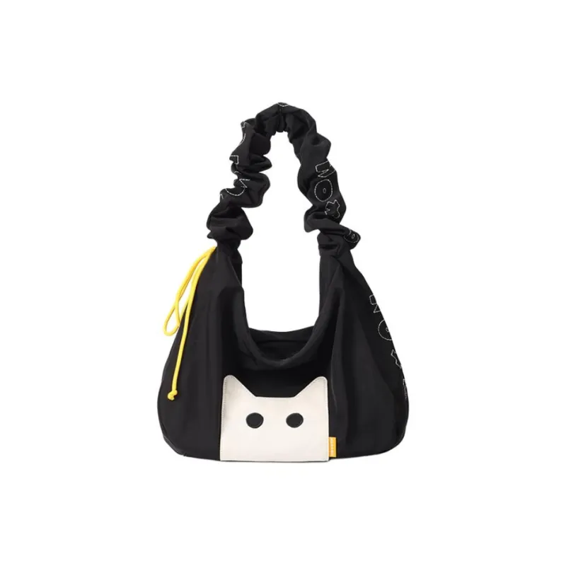 NOXXON Nylon Shoulder Bag, Handbag, Shoulder Bag Women's Petal Pink/Mint Green/Obsidian Black/Ecru-4