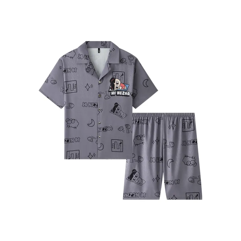 Good Fortune x Nezha Pajama Set Men's Image Color-0