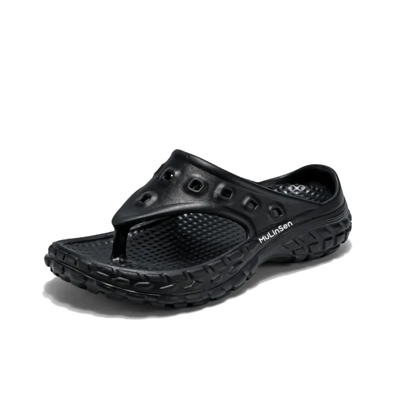 Mulinsen Odor Resistant Slip Resistant Flip Flops Men's-1