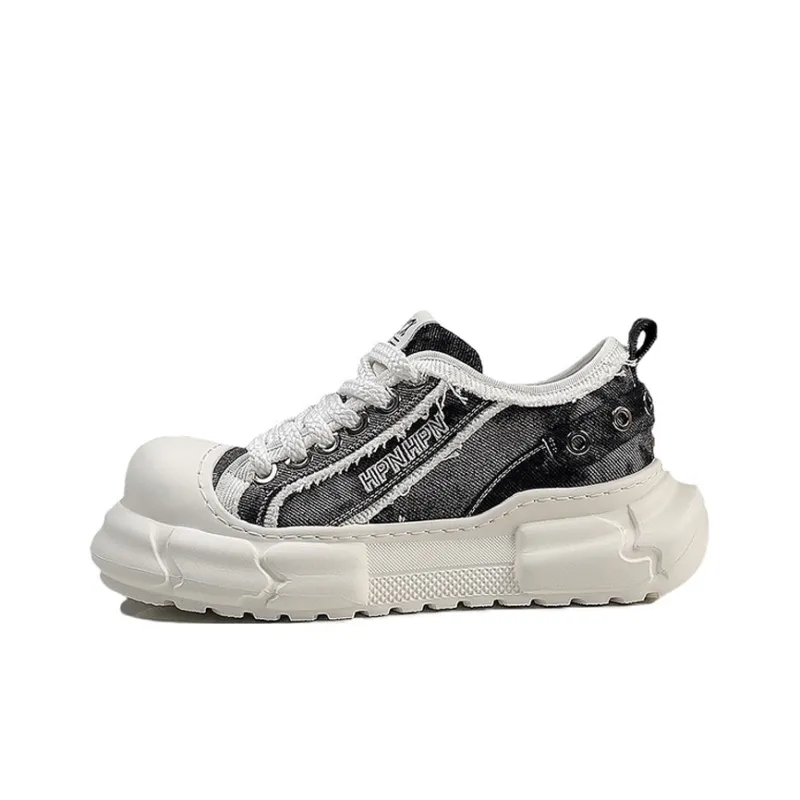 Devanro Moisture Wicking Height Increasing Abrasion Resistant Slip Resistant Low Top Casual Shoes Men's Black-0