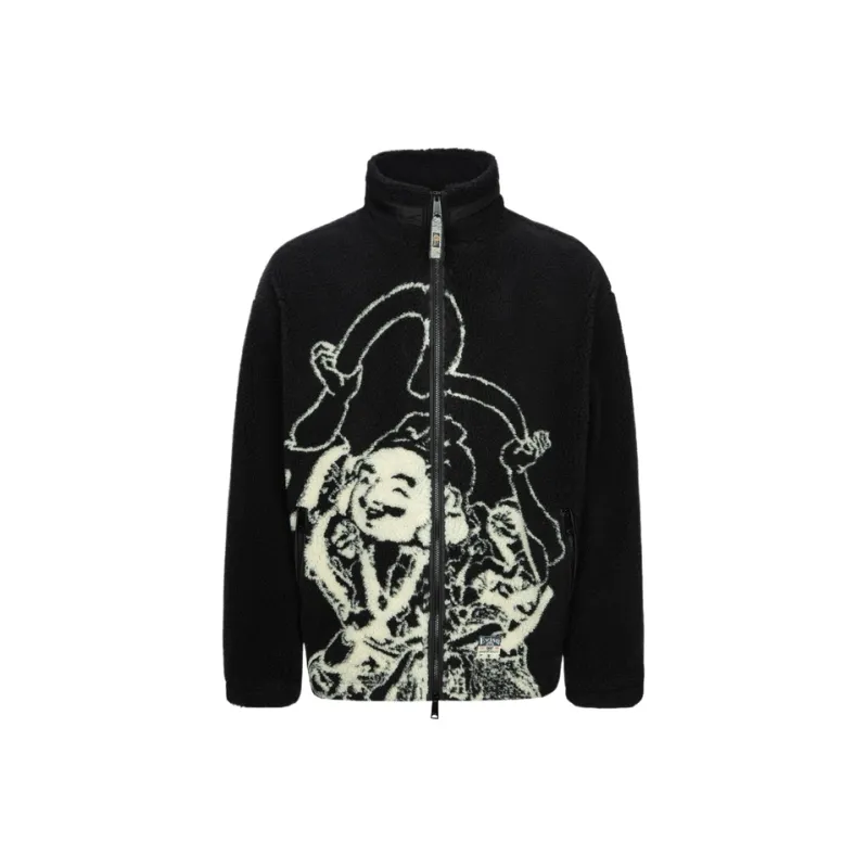 EVISU 2024 Fall And Winter Jackets Coats Men's Black-0