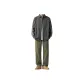Army Green Pants+Gray Top