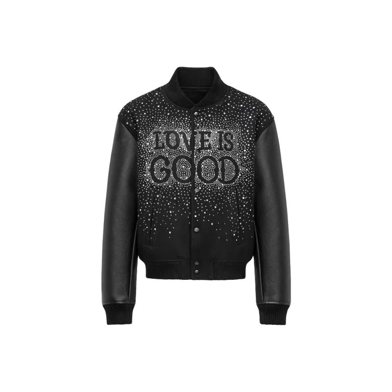 GOODBRAND Baseball Jacket Unisex Black-0