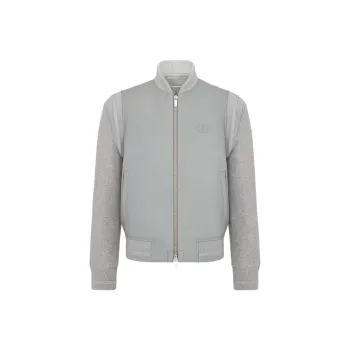 DIOR SS25 Baseball Jacket Men's Gray