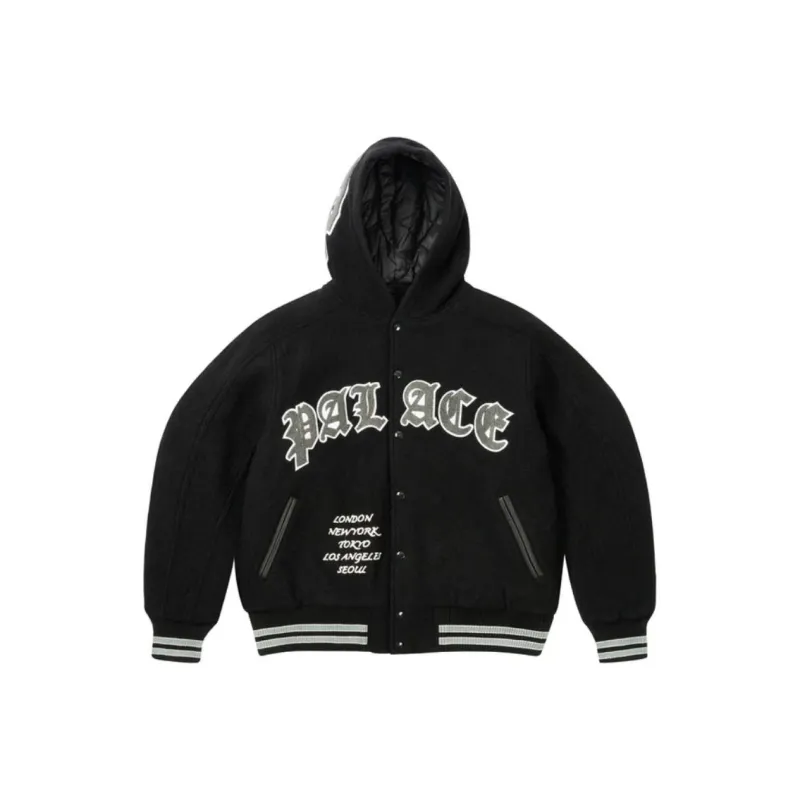PALACE Hooded Varsity Jacket-0