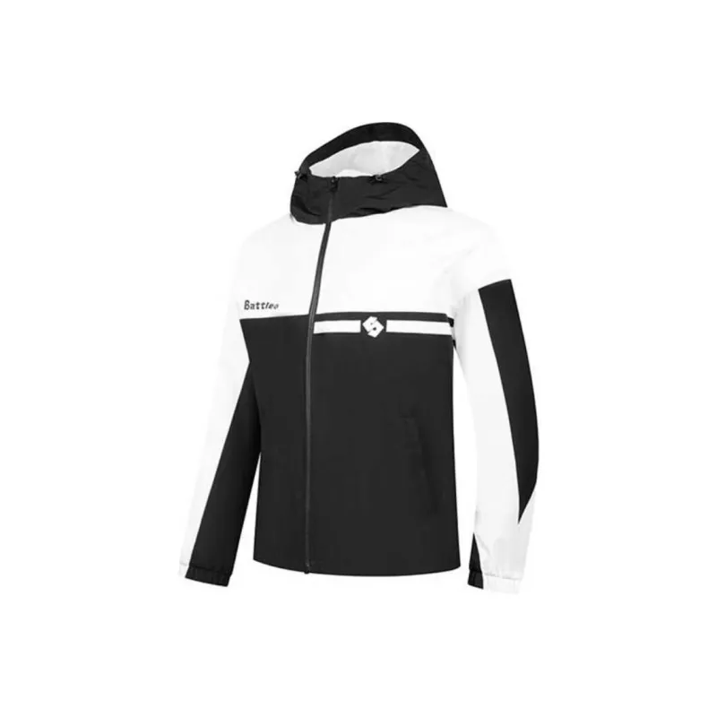 QIAODAN Trench Coat Men's Black/Jordan White-0