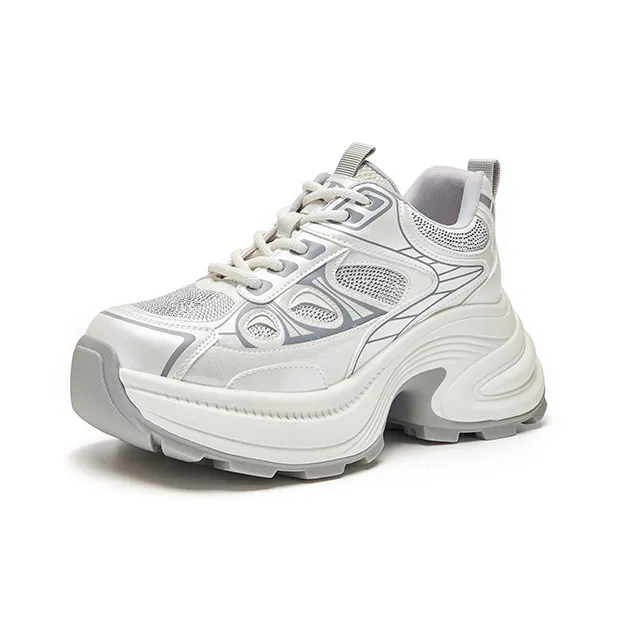 HR Low Top Chunky Sneakers Women's Ecru-1