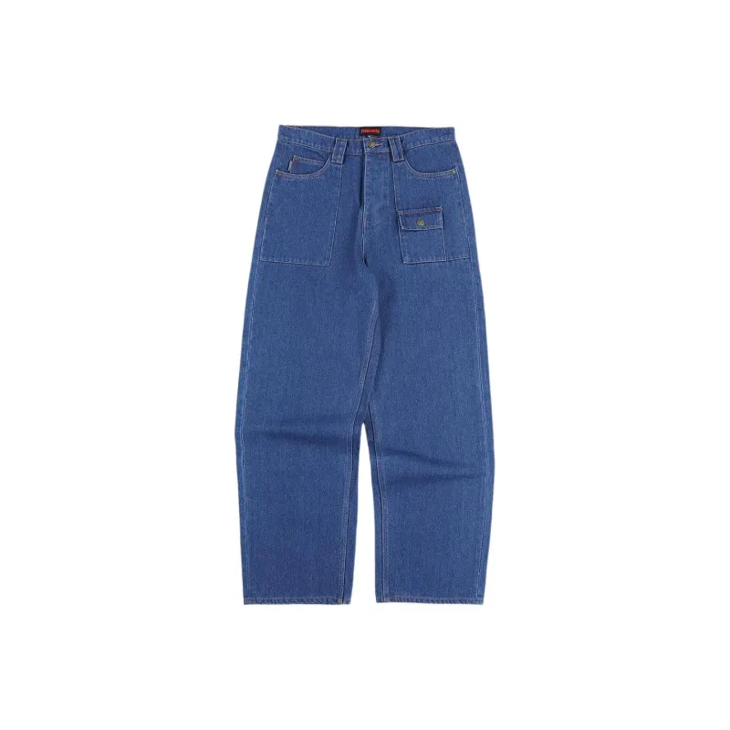 PLEASURES Grind Baggy Jeans-3