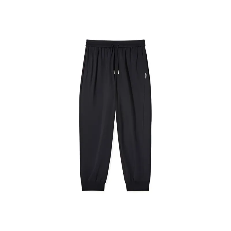 Cabbeen Knitted Sports Pants Men's Coal Black-0