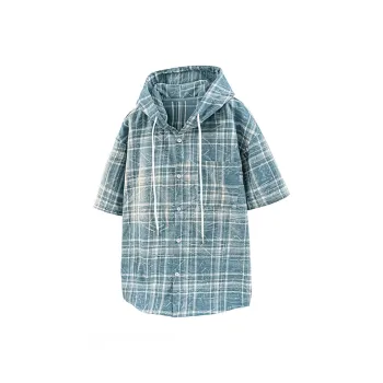 TESTUNG Shirts Unisex Blue Plaid