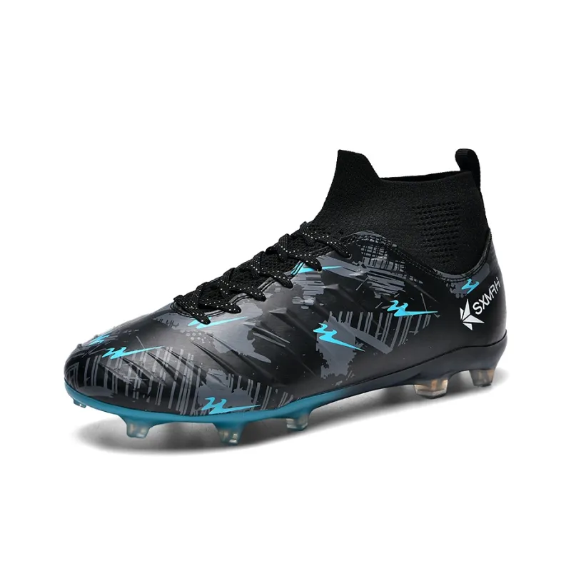 Binary FG Rubber Long Studs Cushioning Coverage Abrasion Resistant Lightweight Slip Resistant Soccer Shoes Unisex-12