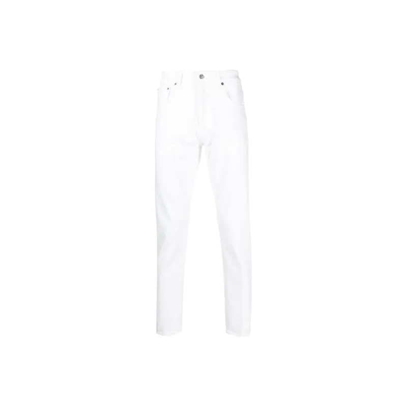 Dondup Logo plaque Tapered Jeans-0
