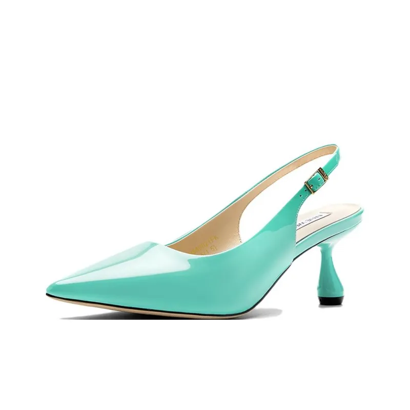 NINE WEST Chunky Heel High Heels 6.5cm Women's-7