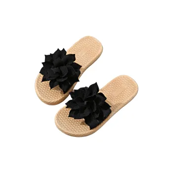 Ailise Sandal Slippers Black/White
