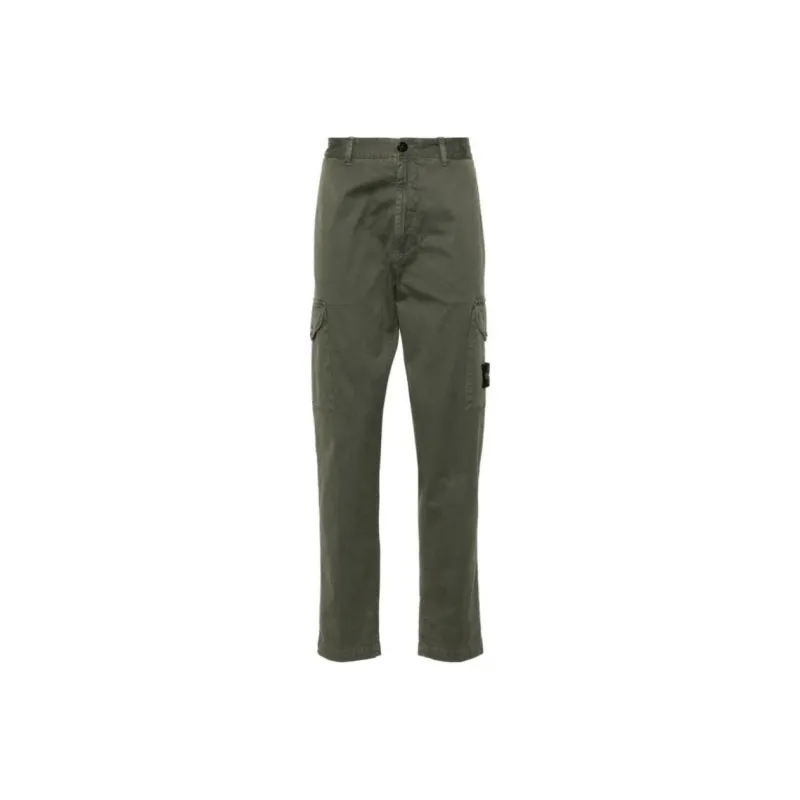 STONE ISLAND Broken twill Trousers-0