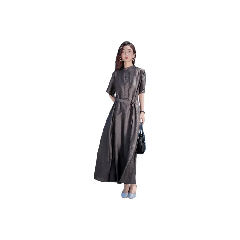 Yi Mengyuan Short Sleeved Dress Women's-1