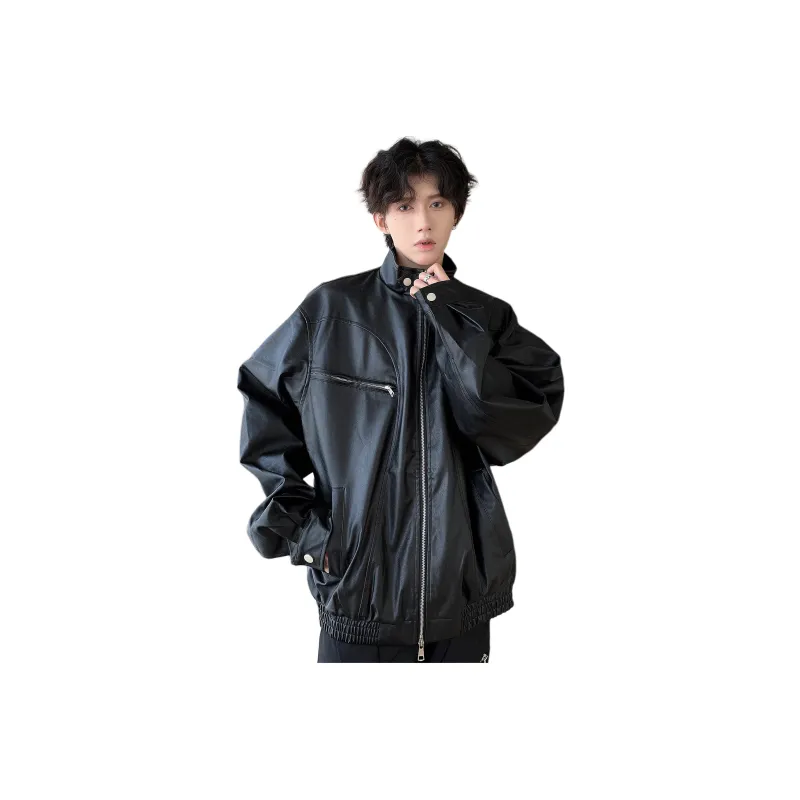 FONDLOOK Leather Jackets Coats Unisex-0