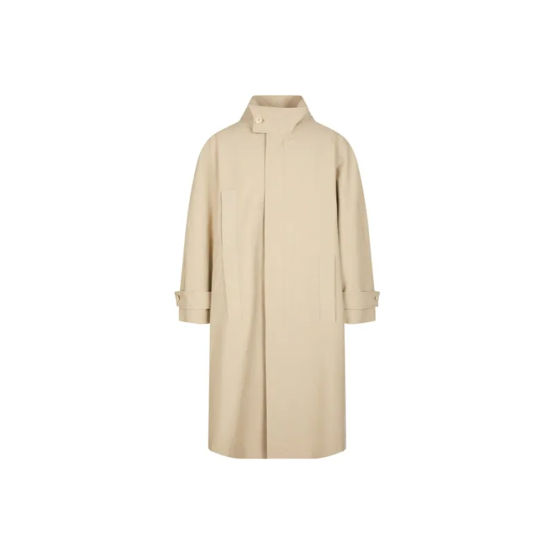 CROQUIS Trench Coat Men's Green Khaki-0