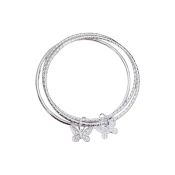 HAOYINFANG 999 Fine Silver Sterling Silver Bracelets Women's