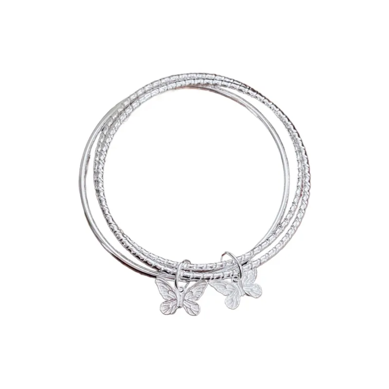 HAOYINFANG 999 Fine Silver Sterling Silver Bracelets Women's-0
