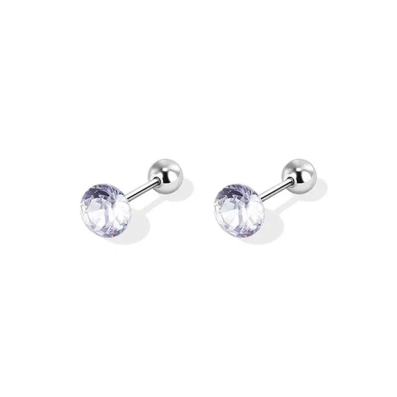 GUDUD Titanium Steel Stud Earrings Unisex-12