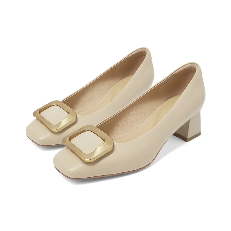 COMELY High Heels Women's Cream White, Creamy Apricot, Elegant Black-7