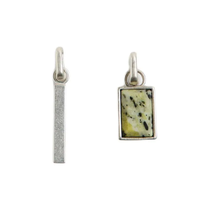 ZARA Metal Earrings Men's Silver-0