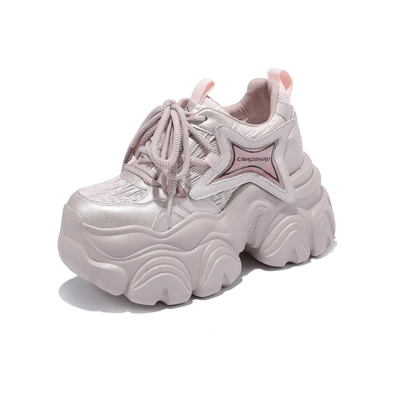 CARDANRO Small sized Sky Vegetables Low Top Chunky Sneakers Women's-7