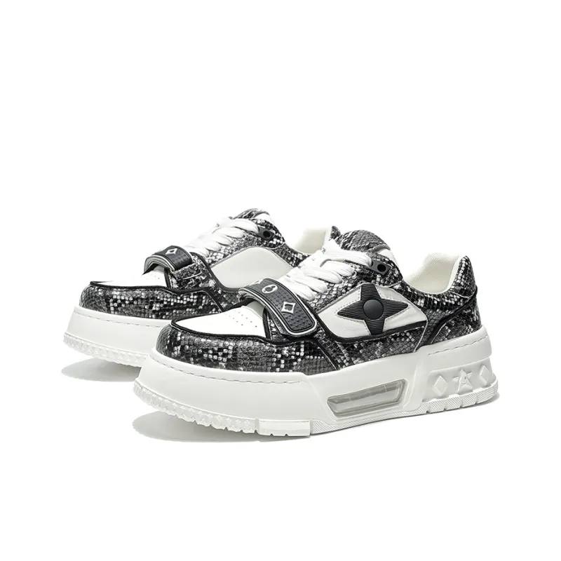 MOERBAI Lava Series Height Increasing Low Top Casual Shoes Men's-15