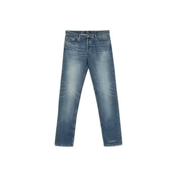 A.P.C Straight Leg Distressed Jeans