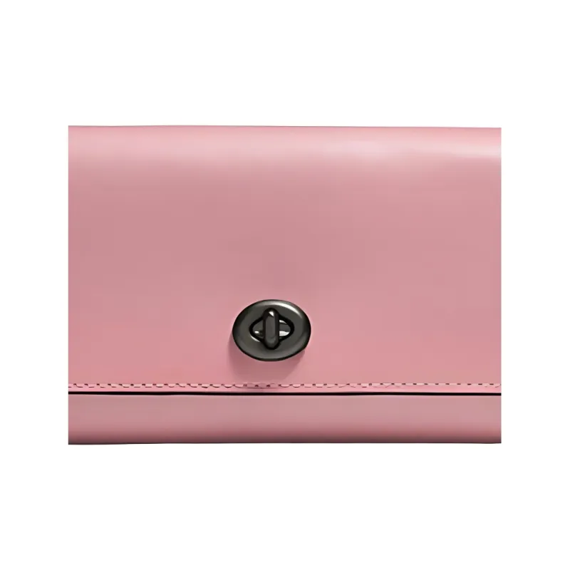 COACH Envelope Leather Wallet Women's Nude Pink-1