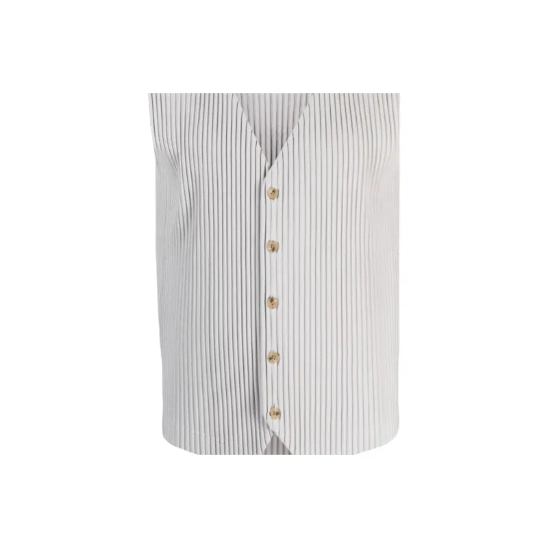 Homme Plissé Issey Miyake Plissé effect V neck Waistcoat-4