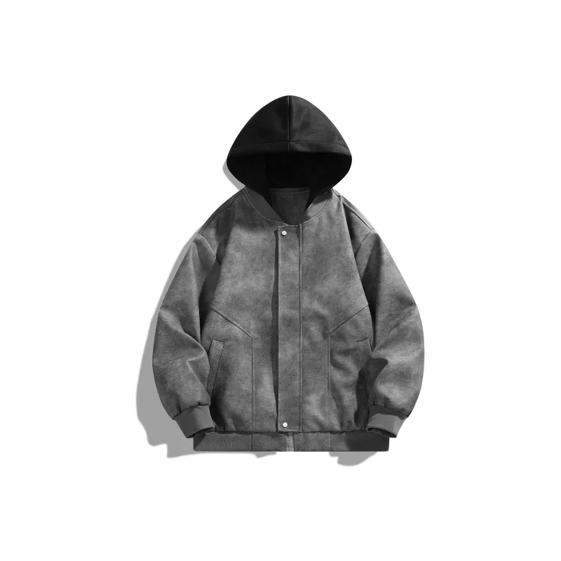 Izex Leather Jacket Unisex Gray-0
