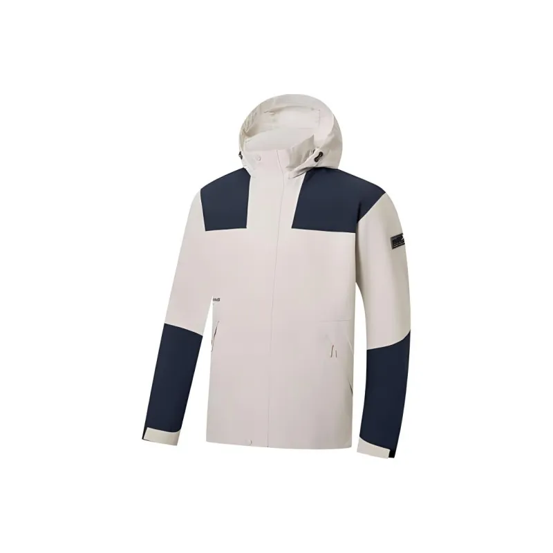 XTEP Variety Training Collection Trench Coat Men's Pumice Gray/Deca Blue-0