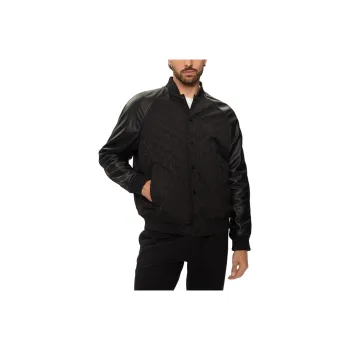 ARMANI EXCHANGEAE Leather Jacket Men's Black