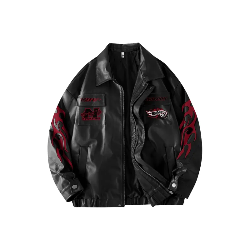 Qnxeey Leather Jackets Unisex-0