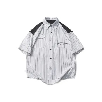 DUKE+DEXTER Shirts Unisex White Base Black Stripes
