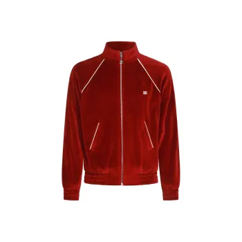 CELINE Triomphe Tracksuit Jacket In Velvet Jersey