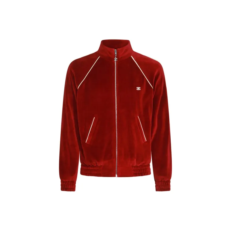CELINE Triomphe Tracksuit Jacket In Velvet Jersey-0