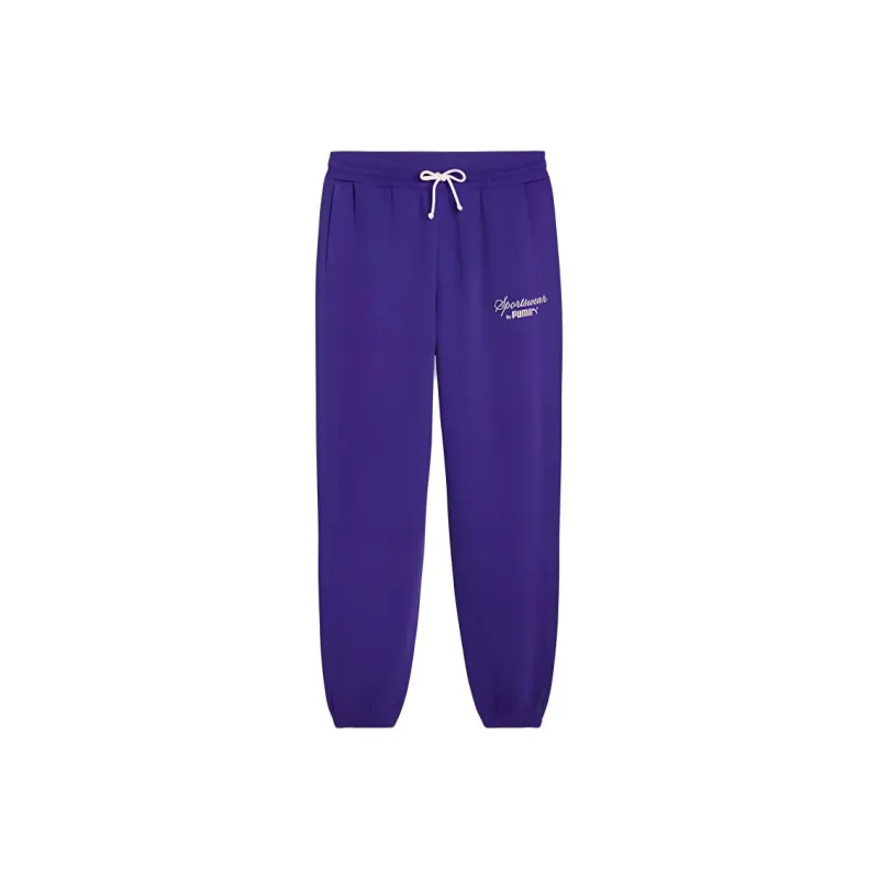 PUMA Knitted Sports Pants Men's Purple-0