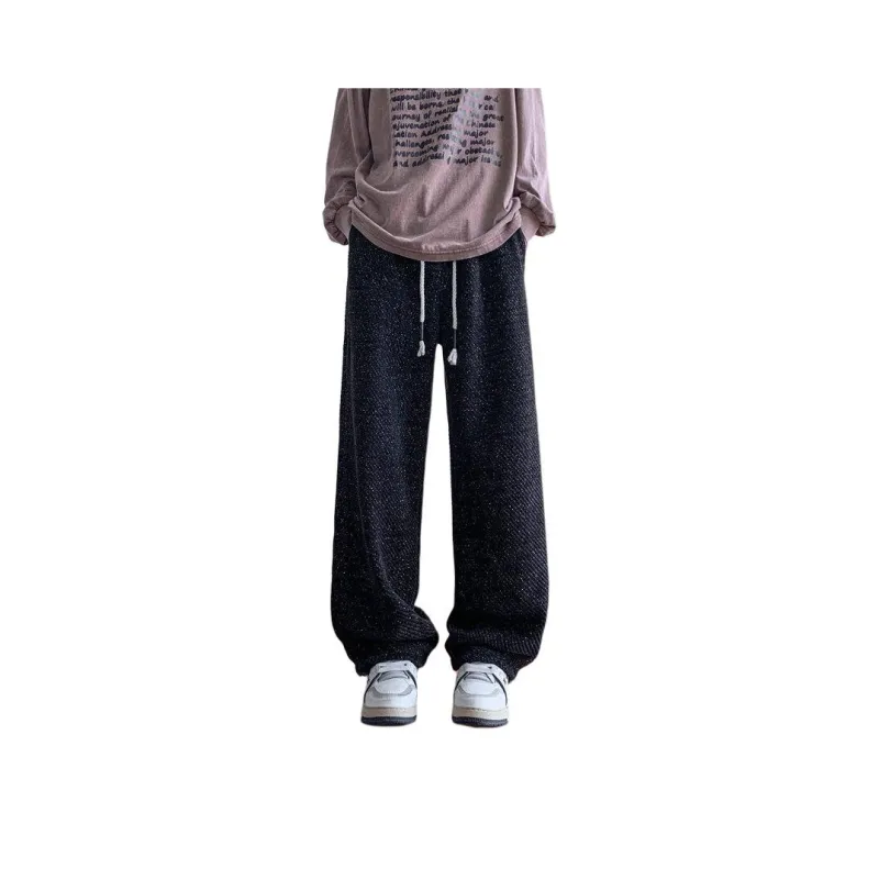 KIRHNE Casual Pants Unisex Black-0