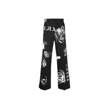 AMIRI Graphic Printed Straight Leg Pants