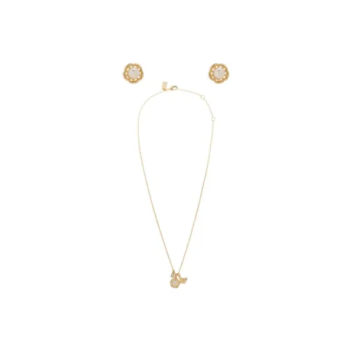 COACH Floral motif Earrings + Necklace