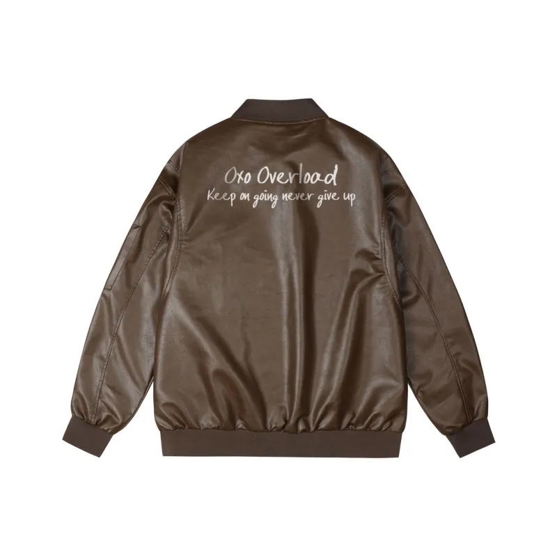 OXO OVERLOAD Leather Jacket Unisex-16
