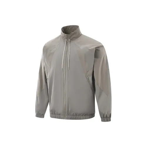 LiNing Basketball Collection Trench Coat Men's Gravel White Gray/Brown Foam