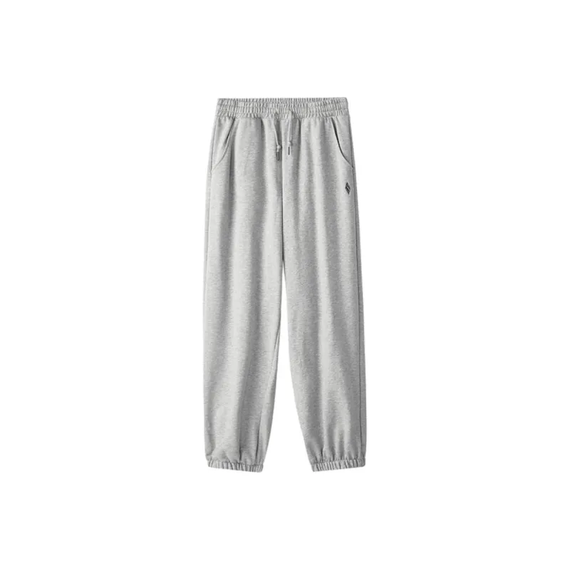 Skechers Romantic Crown Collaboration Series Knitted Sweatpants Unisex Heather Medium Gray-0