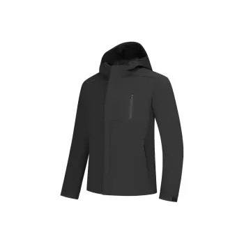 QIAODAN Trench Coat Men's Black